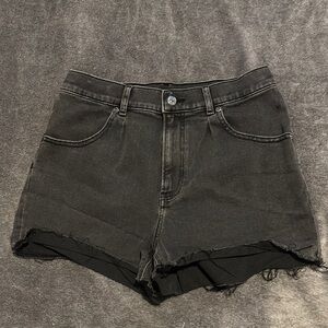 Express Mom Super High Rise Shorts